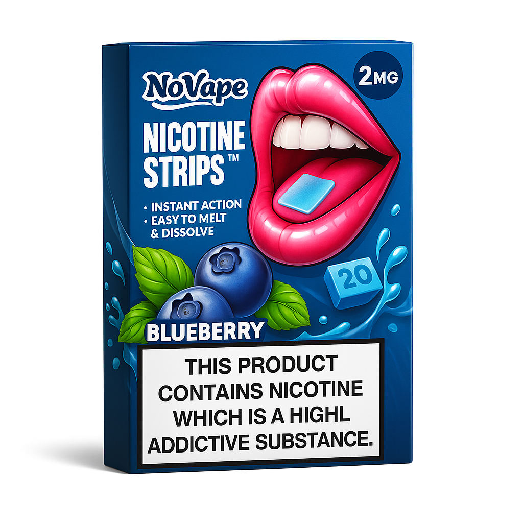 NOVAPE - Nicotine Strips - Blueberry - 1 x 20Pcs