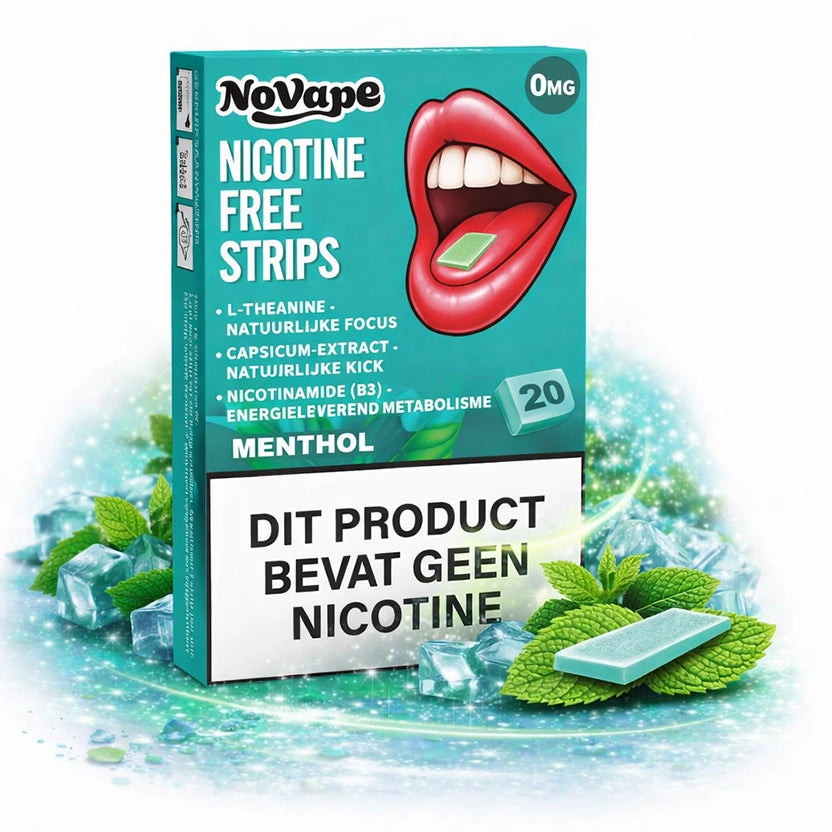 NOVAPE - Nicotine FREE Strips - Menthol - 1 x 20Pcs