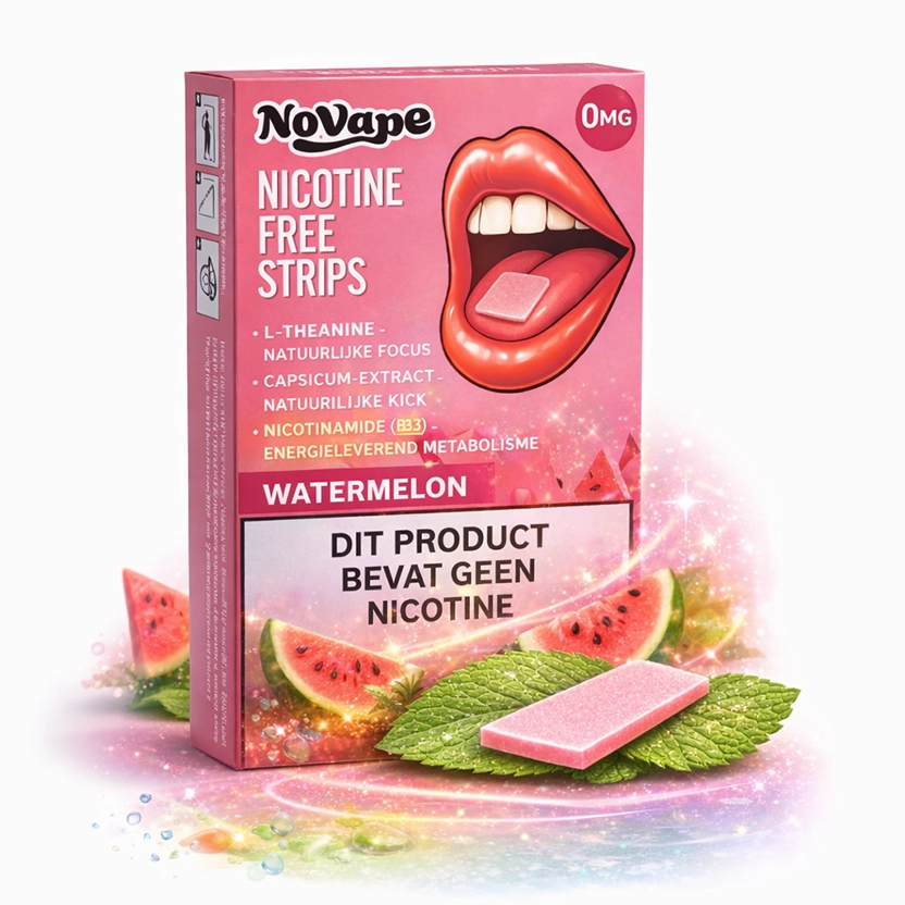 NOVAPE - Nicotine FREE Strips - Watermelon - 1 x 20Pcs