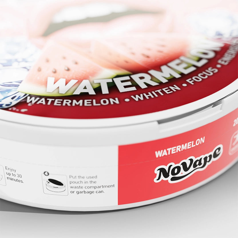 NOVAPE CAFEINE POUCHES - WATERMELON - 80MG - 20 Pcs
