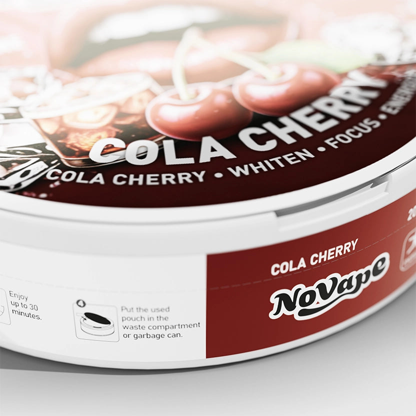 NOVAPE CAFEINE POUCHES - CHERRY COLA - 80MG - 20 Pcs