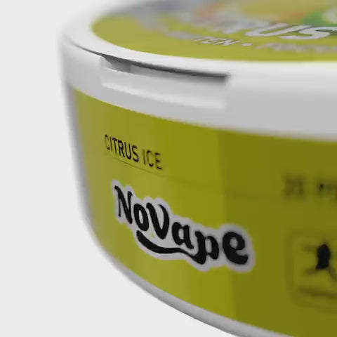 NOVAPE CAFEINE POUCHES - CITRUS ICE - 80MG - 20 Pcs
