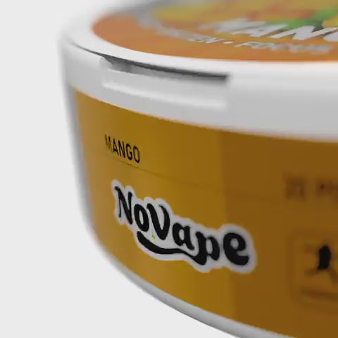 NOVAPE CAFEINE POUCHES - MANGO - 80MG - 20 Pcs